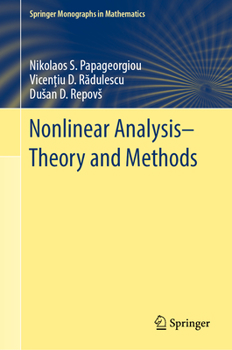 Hardcover Nonlinear Analysis - Theory and Methods Book