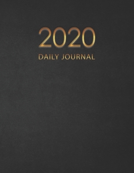 Paperback 2020 Daily Journal: Diary One day per page planner, 365 Days appointment and schedule 7 AM - 9 PM with 2020 overview calendar, Personal ti Book