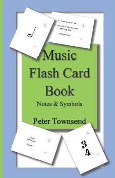 Paperback Music Flash Card Book: Notes & Symbols Book