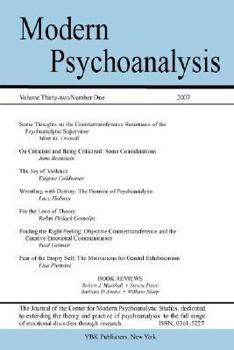 Paperback Modern Psychoanalysis, Volume 32, Number 1 Book