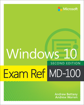 Paperback Exam Ref MD-100 Windows 10 Book