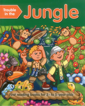 Hardcover Trouble In The Jungle: First Reading Books For 3-5 Year Olds Book