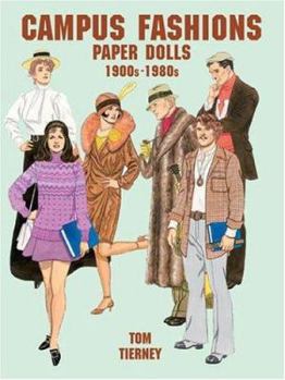 Paperback Campus Fashions Paper Dolls: 1900s to 1980s Book