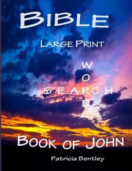 Paperback Bible Large Print Word Search: Book of John [Large Print] Book