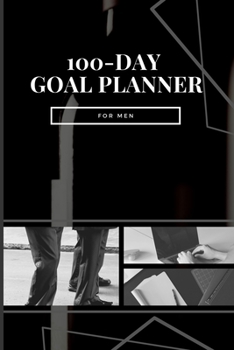 Paperback 100-Day Goal Planner for Men Book