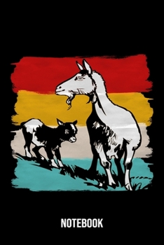 Notebook: Farmer Notebook Blank Dot Grid Family Journal dotted with dots 6x9 120 Pages Checklist Record Book Take Notes Goat Goats Planner Paper Christmas Gift for Goat Lover Farming Famer Farm Gifts