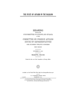 Paperback The state of affairs in the Balkans Book