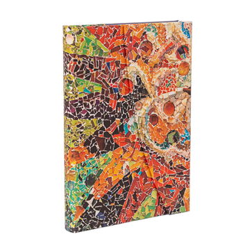 Diary Paperblanks Gaudi's Sun Gaudi's Mosaics Hardcover Journal MIDI Lined Wrap 144 Pg 120 GSM Book