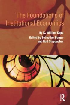 Paperback The Foundations of Institutional Economics Book