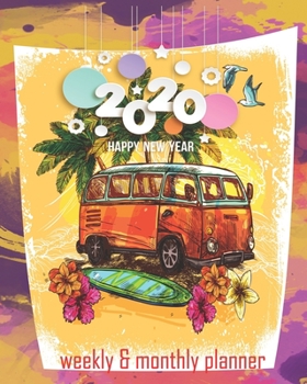 Happy new year 2020 Planner Weekly and Monthly: Jan 1, 2020 to Dec 31, 2020: Weekly & Monthly Planner + Calendar Views | Inspirational Quotes and Navy ... December 2020 (2020 Pretty Simple Planners)