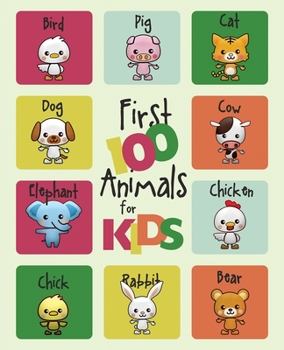 Paperback First 100 Animals for Kids Book