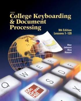 Hardcover Gregg College Keyboarding and Document Processing (Gdp), Lessons 1-120, Student Text Book