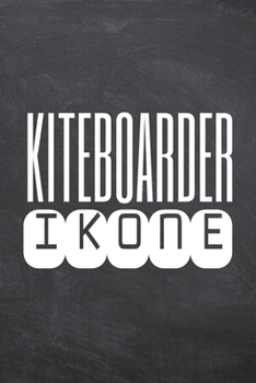 Kiteboarder Ikone: Kiteboarder Punktraster Notizbuch, Notizheft oder Schreibheft | 110  Seiten | Büro Equipment & Zubehör | Lustiges Geschenk zu Weihnachten oder Geburtstag