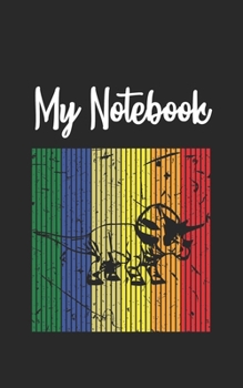 Paperback My Notebook: Dinosaur Retro And Vintage Style 100 Pages And Lined Book