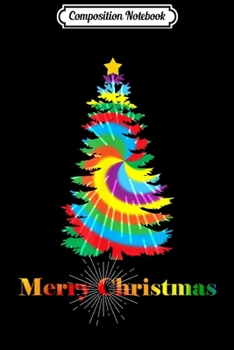 Composition Notebook: Tie Dye Colorful Retro Family Christmas Tree Holiday Gift  Journal/Notebook Blank Lined Ruled 6x9 100 Pages