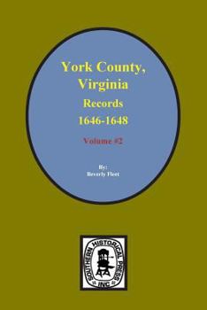 Paperback Records of York County, Virginia 1646-1648. (Vol. #2) Book