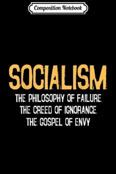 Composition Notebook: Anti-socialism Failure Envy Winston Churchill Quote Journal/Notebook Blank Lined Ruled 6x9 100 Pages