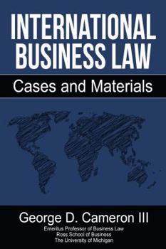 Paperback International Business Law: Cases and Materials Book