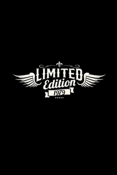 Limited edition 1979: 6x9 born in 1979 lined ruled paper notebook notes