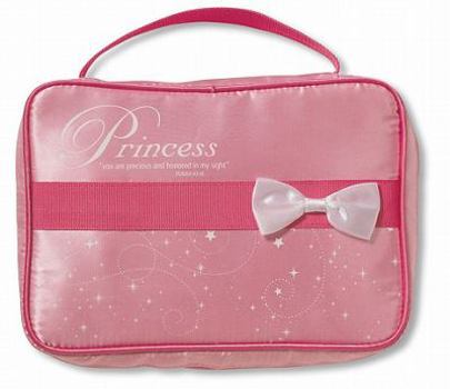 Misc. Supplies Princess Bible Cover for Girls, Zippered, with Handle, Canvas, Pink, Medium Book