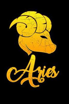 Paperback Aries: 100 Page Blank Lined 6x 9 Retro Horoscope Journal to Jot Down Your Ideas and Notes Book