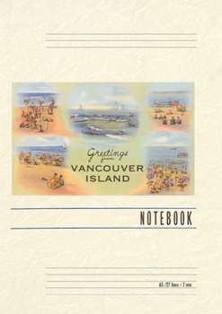 Paperback Vintage Lined Notebook Greetings from Vancouver Island, BC, Canada Book