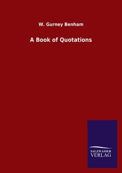 Paperback A Book of Quotations Book