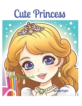 Paperback cute princess coloring book