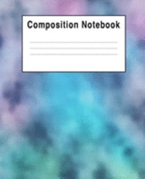 Paperback Composition Notebook: Blue Green Abstract Art Book