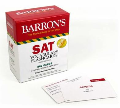 Cards SAT Vocabulary Flashcards: 500 Cards Reflecting the Most Frequently Tested SAT Words + Sorting Ring for Custom Study Book