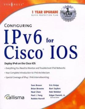 Paperback Configuring Ipv6 for Cisco IOS Book