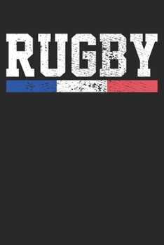 Gift Notebook: Rugby France 6x9 Dot Grid 120 Pages