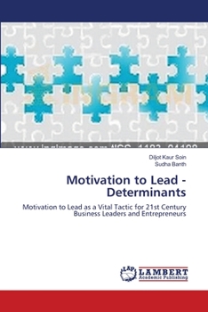 Paperback Motivation to Lead - Determinants Book