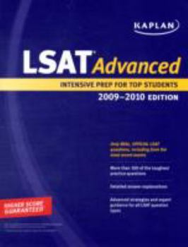 Paperback Kaplan LSAT Advanced Book