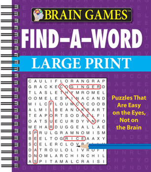 Spiral-bound Brain Games - Find-A-Word [Large Print] Book