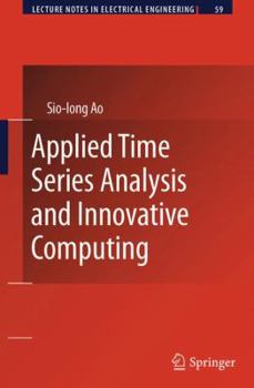 Hardcover Applied Time Series Analysis and Innovative Computing Book