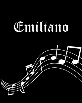Emiliano: Sheet Music Note Manuscript Notebook Paper | Personalized Custom First Name Cover | Musician Composer Instrument Composition Book | 12 ... | Create, Compose & Write Creative Songs
