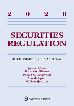 Paperback Securities Regulation: Selected Statutes, Rules, and Forms, 2020 Edition Book