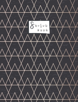 Paperback Sketchbook: Black Marble Triangle Sketchbook: 110 Pages of 8.5"x 11" Blank Paper for Drawing, Doodling or Sketching (Sketchbooks F Book