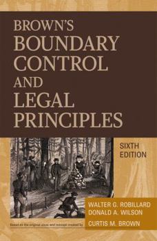 Hardcover Brown's Boundary Control and Legal Principles Book