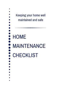 Paperback Home Maintenance Checklist Book