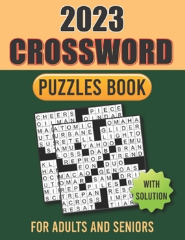 Paperback 2023 Crossword Puzzles Book for Adults and Seniors With Solution Book