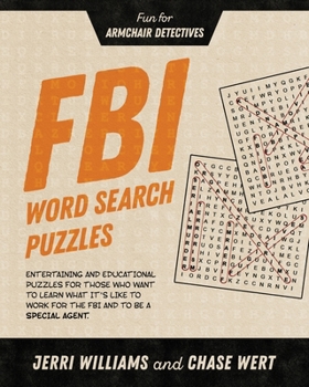 Paperback FBI Word Search Puzzles: Fun for Armchair Detectives Book