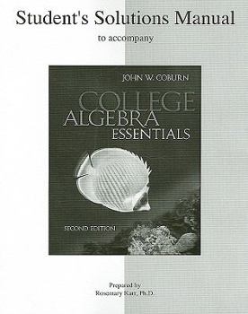 Paperback Student Solutions Manual to Accompany College Algebra Essentials Book