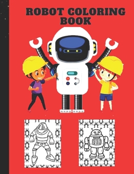 Paperback Robot Coloring Book