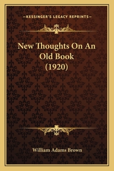 Paperback New Thoughts On An Old Book (1920) Book