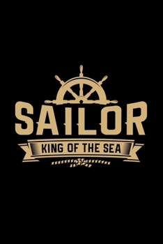 Paperback Sailor king of the sea: 6x9 Sailing - lined - ruled paper - notebook - notes Book