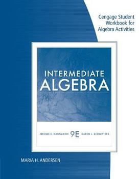 Paperback Student Workbook for Intermediate Algebra, 9th Book