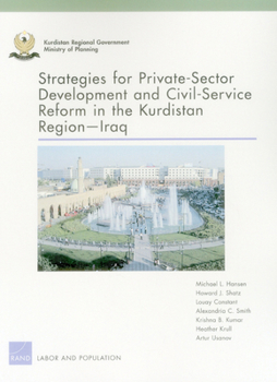 Paperback Strategies for Private-Sector Development and Civil-Service Reform in the Kurdistan Region Iraq Book