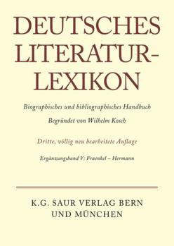 Hardcover Deutsches Literatur-Lexikon, Ergänzungsband IV, Fraenkel - Hermann (German Edition) [German] Book